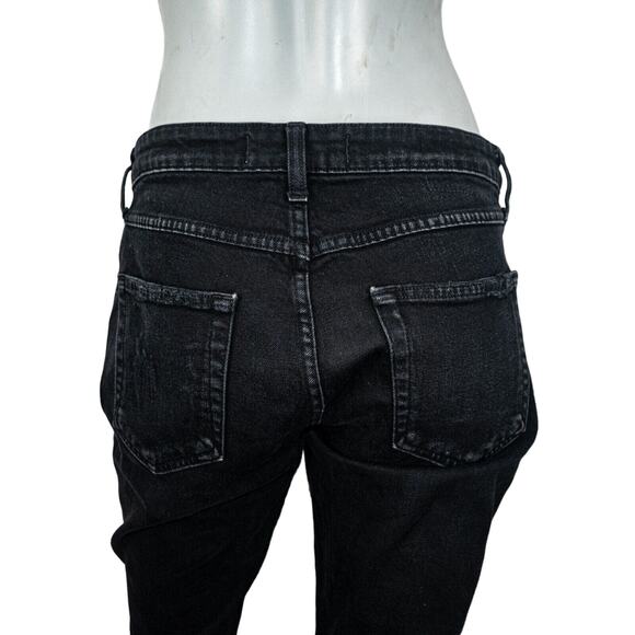 AMO Denim Women's Stix Crop Jeans in Washed Black Size 28 - Picture 10 of 10